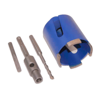 АЛМАЗНАЯ КОРОНКА БЕЗУДАРНАЯ ДЛЯ ПЕРФОРАТОРА SDS-PLUS 65мм